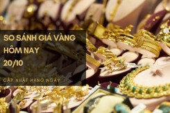 So sánh giá vàng hôm nay 20/10: Bất ngờ lao dốc, SJC lại mất mốc 67 triệu đồng/lượng