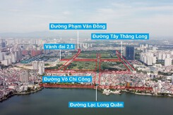 Những tuyến đường đang và sẽ mở qua khu đô thị Tây Hồ Tây