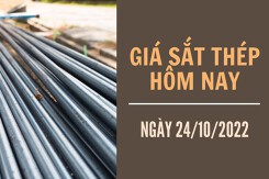 Giá sắt thép xây dựng hôm nay 24/10: Quay đầu giảm trong giao dịch đầu tuần