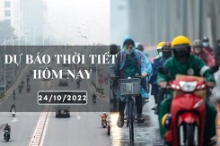 Dự báo thời tiết hôm nay 24/10/2022: Hà Nội lạnh về đêm và sáng, Đà Nẵng và TP HCM ngày nắng, chiều tối có mưa