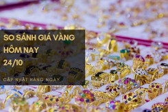 So sánh giá vàng hôm nay 24/10: SJC lùi về mốc 67,4 triệu đồng/lượng trong phiên trưa đầu tuần