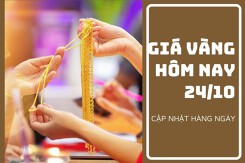 Giá vàng hôm nay 24/10: Điều chỉnh trái chiều từ 50.000 đồng/lượng đến 100.000 đồng/lượng
