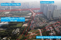 Những tuyến đường đang và sẽ mở qua khu đô thị Goldmark City