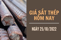 Giá sắt thép xây dựng hôm nay 25/10: Tiếp đà giảm xuống mức 3.564 nhân dân tệ/tấn