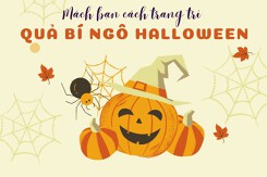 Mách bạn cách trang trí quả bí ngô Halloween đơn giản tại nhà 2022