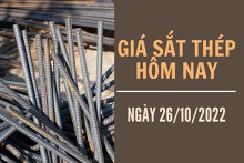 Giá sắt thép xây dựng hôm nay 26/10: Tăng trở lại trên mức 3.600 nhân dân tệ/tấn
