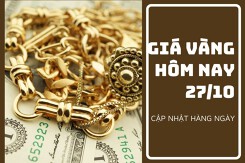 Giá vàng hôm nay 27/10: Đảo chiều giảm 100.000 đồng/lượng tại các hệ thống kinh doanh