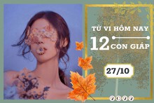 Tử vi hàng ngày hôm nay của 12 con giáp 27/10/2022: Ngọ tài lộc tấn tới, Sửu tình cảm không vui