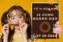 Tử vi hôm nay của 12 cung hoàng đạo ngày 27/10/2022: Xử Nữ tài lộc không tệ, Bọ Cạp công việc chưa được như ý