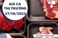 Giá cả thị trường hôm nay 27/10/2022: Farmers' Market và WinMart tiếp tục khuyến mãi thịt heo