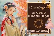 Tử vi hôm nay của 12 cung hoàng đạo ngày 28/10/2022: Bạch Dương tình cảm vượng sắc, Nhân Mã tài lộc khả quan
