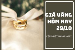 Giá vàng hôm nay 29/10: Điều chỉnh giảm 100.000 đồng/lượng trong phiên cuối tuần