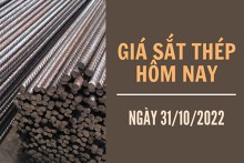 Giá sắt thép xây dựng hôm nay 31/10: Tiếp đà giảm xuống mức 3.428 nhân dân tệ/tấn