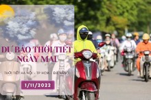 Dự báo thời tiết ngày mai 1/11/2022: Hà Nội có sương mù và lạnh, Đà Nẵng có mưa, TP HCM oi nóng