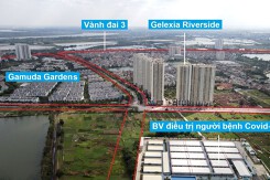 Những tuyến đường đang và sẽ mở qua khu đô thị Gamuda Gardens