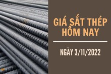 Giá sắt thép xây dựng hôm nay 3/11: Dứt đà tăng, giảm nhẹ trên Sàn Thượng Hải