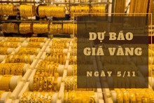Dự báo giá vàng 5/11: Duy trì xu hướng tăng vào ngày cuối tuần?