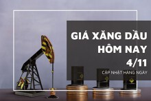 Giá xăng dầu hôm nay 4/11: Tiếp tục nhích nhẹ gần 0,1% vào sáng nay