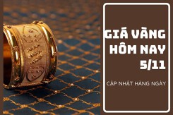 Giá vàng hôm nay 5/11: Tăng từ 200.000 đồng/lượng đến 400.000 đồng/lượng trong phiên cuối tuần