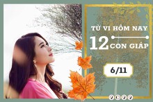 Tử vi hàng ngày hôm nay của 12 con giáp 6/11/2022: Ngọ tài lộc thịnh vượng, Thân tình duyên kém sắc