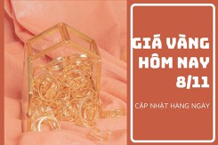 Giá vàng hôm nay 8/11: Biến động trái chiều, mức giảm cao nhất 200.000 đồng/lượng