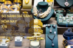 So sánh giá vàng hôm nay 7/11: Giảm trở lại, SJC xuống 67,42 triệu đồng/lượng