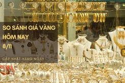 So sánh giá vàng hôm nay 8/11: SJC lùi về sát mốc 67 triệu đồng/lượng