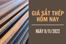 Giá sắt thép xây dựng hôm nay 9/11: Dứt đà giảm, tăng lên mức 3.588 nhân dân tệ/tấn