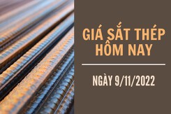 Giá sắt thép xây dựng hôm nay 9/11: Dứt đà giảm, tăng lên mức 3.588 nhân dân tệ/tấn