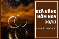 Giá vàng hôm nay 10/11: Điều chỉnh giảm 100.000 đồng/lượng