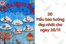 Gợi ý 20 mẫu báo tường đẹp nhất cho ngày 20/11 năm 2022