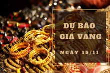 Dự báo giá vàng 15/11: Duy trì xu hướng giảm nhẹ?