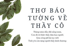 25 bài thơ báo tường 20/11 đơn giản, ngắn gọn mà ý nghĩa 2022