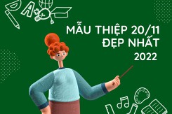 Tham khảo top 20 mẫu thiệp 20/11 đẹp và mới nhất năm 2022