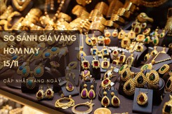 So sánh giá vàng hôm nay 15/11: SJC tăng trở lại, lên 67,82 triệu đồng/lượng