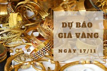 Dự báo giá vàng 17/11: Có thể phục hồi theo thị trường thế giới?