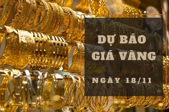 Dự báo giá vàng 18/11: Có thể tiếp tục giảm?