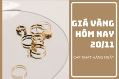Giá vàng hôm nay 20/11: Vàng SJC ghi nhận mức giảm cao nhất 200.000 đồng/lượng trong tuần qua
