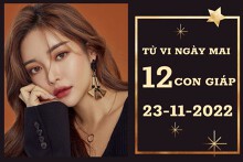 Tử vi ngày mai của 12 con giáp 23/11/2022: Thìn tài lộc giảm, Ngọ tình yêu gặp chuyện phiền muộn