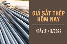Giá sắt thép xây dựng hôm nay 21/11: Giảm trở lại trên Sàn Thượng Hải