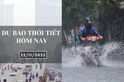 Dự báo thời tiết hôm nay 22/11/2022: Hà Nội mưa vài nơi, Đà Nẵng, TP HCM có mưa vừa đến mưa to