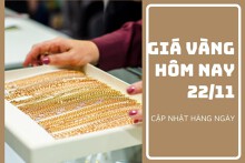 Giá vàng hôm nay 22/11: Giảm từ 50.000 đồng/lượng đến 200.000 đồng/lượng