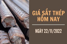 Giá sắt thép xây dựng hôm nay 22/11: Tăng nhẹ lên mức 3.679 nhân dân tệ/tấn