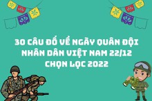 30 câu đố về ngày Quân đội Nhân dân Việt Nam 22/12 chọn lọc 2022