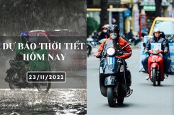 Dự báo thời tiết hôm nay 23/11/2022: Hà Nội trời chuyển lạnh, Đà Nẵng, TP HCM cục bộ có mưa to