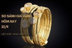 So sánh giá vàng hôm nay 22/11: Vàng SJC giảm tới 400.000 đồng/lượng