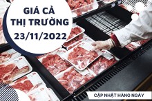 Giá cả thị trường hôm nay 23/11/2022: Thịt bò nhập khẩu giá ổn định trong ngày giữa tuần