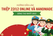 Hướng dẫn làm thiệp 22/12 online và handmade sáng tạo nhất 2022