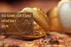 So sánh giá vàng hôm nay 23/11: SJC tiếp tục giảm, xuống 67,42 triệu đồng/lượng