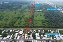 Toàn cảnh đường vành đai 3 sẽ mở qua xã Xuân Thới Thượng, huyện Hóc Môn, TP HCM